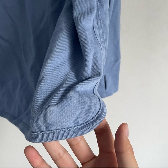 Sweaty Betty After Class Sweatshirt blue long sleeve exercise shirt - Picture 6 of 9